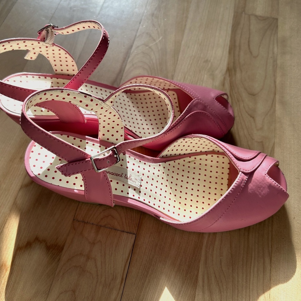 Pink vegan leather BAIT shoes size 8.5